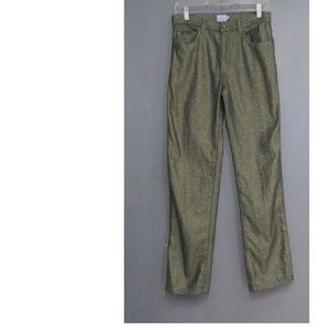 Calvin Klein Gold Blue Glitter Jeans Size 7